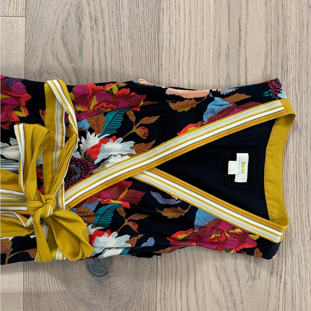 Anthropologie Maeve Floral dress with belt - Picture 2 of 5